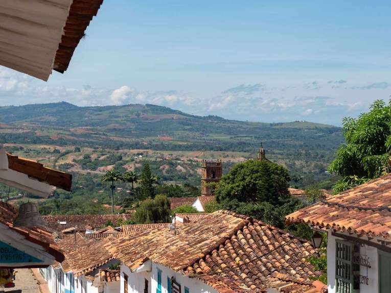 Vue sur Barichara, plus beau village du Santander endColombie