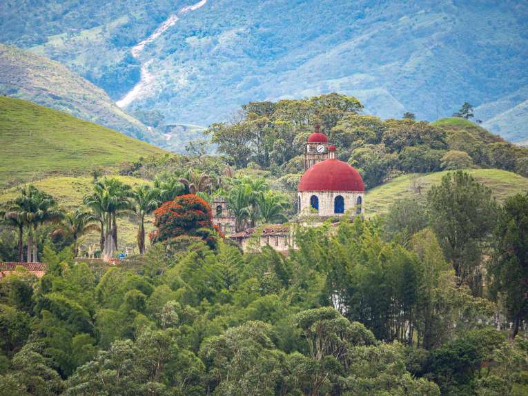 Guadalupe cerca San Gil, capital del turismo de aventura en Colombia
