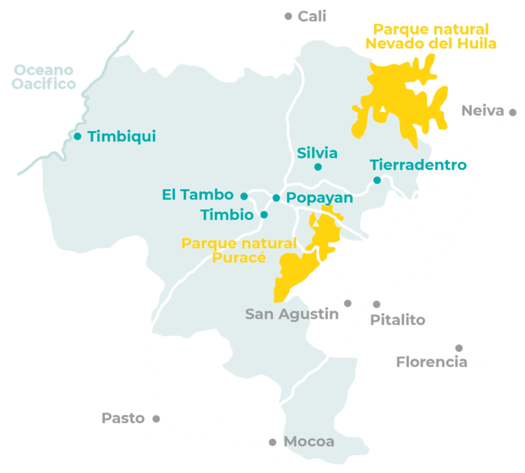 mapa silvia Cauca